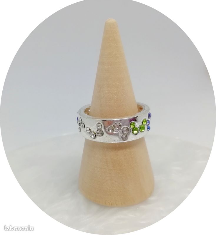 Bague strass multicolore (image 2)