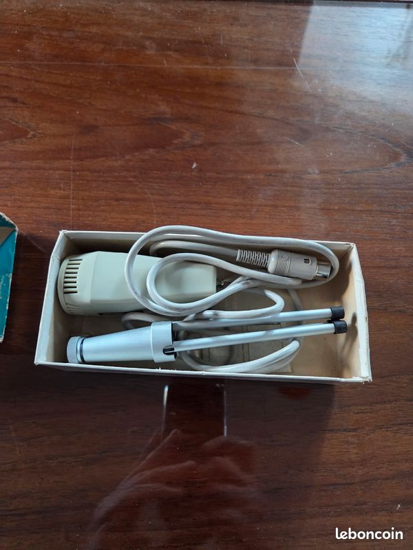 Vintage Grundig GDM 313 Noir Microphone avec support 3 Broches Montage Retro eBa