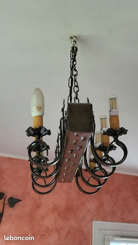 Lustre poutre bois massif (image 2)
