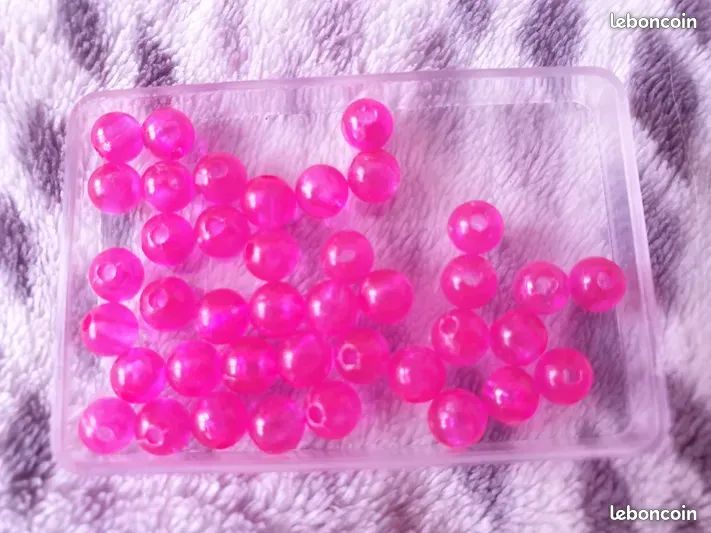 10 Perles Breloques En Nacre Donuts 25mm - Couleurs Rouge, Rose, Fuchsia, Neuves