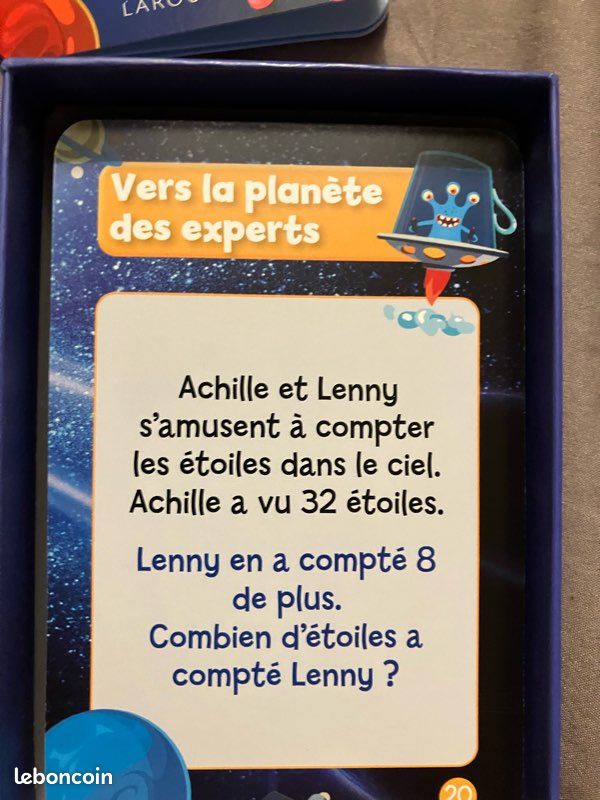 Jeu Qui sera le champion en calcul mental dès 7 ans -Larousse -comme neuf (image 5)