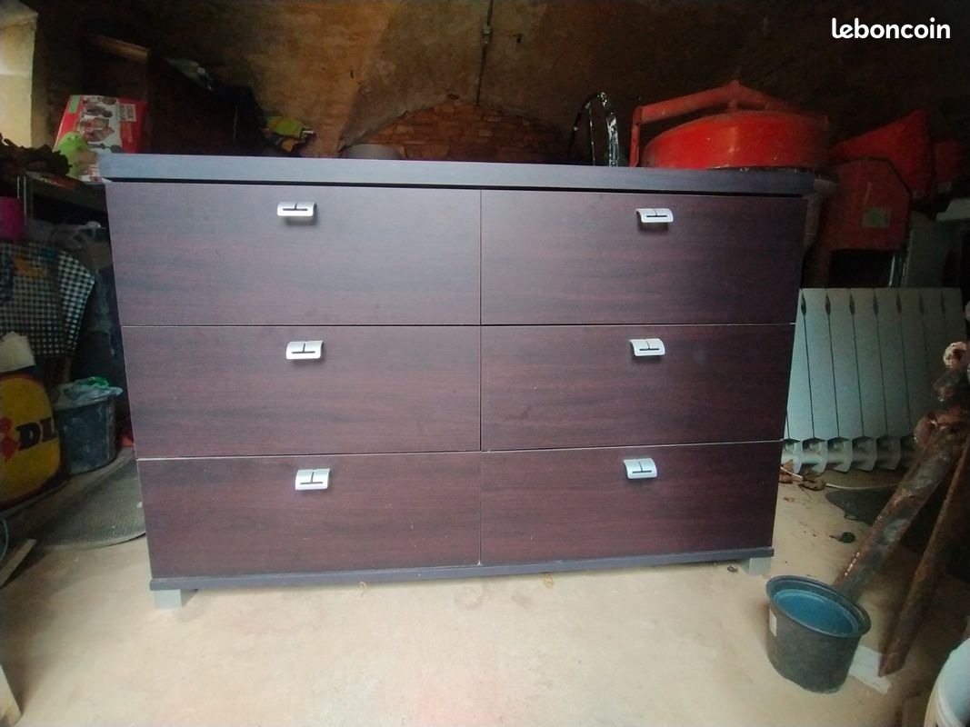 Chambre complète couleur bois foncé (image 6)