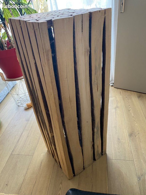 Sellette / Colonne décorative en bois brut - Maisons du Monde (image 3)