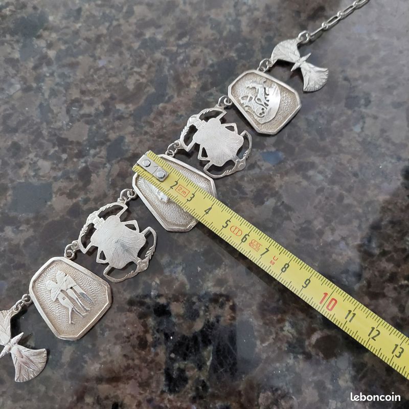 Fabrqué à la man en argent sterlng 925 Onyx égypten Bug Scarab
