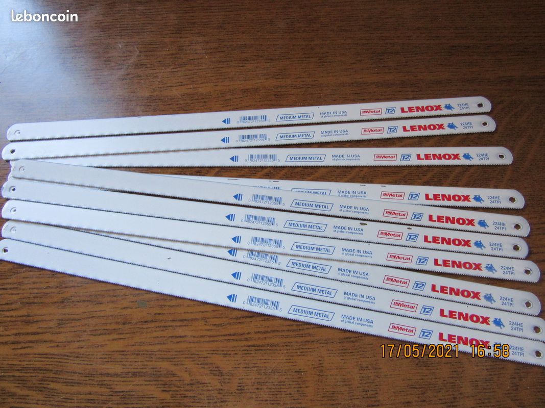 10 lames scie à métaux LENOX incassables (image 1)