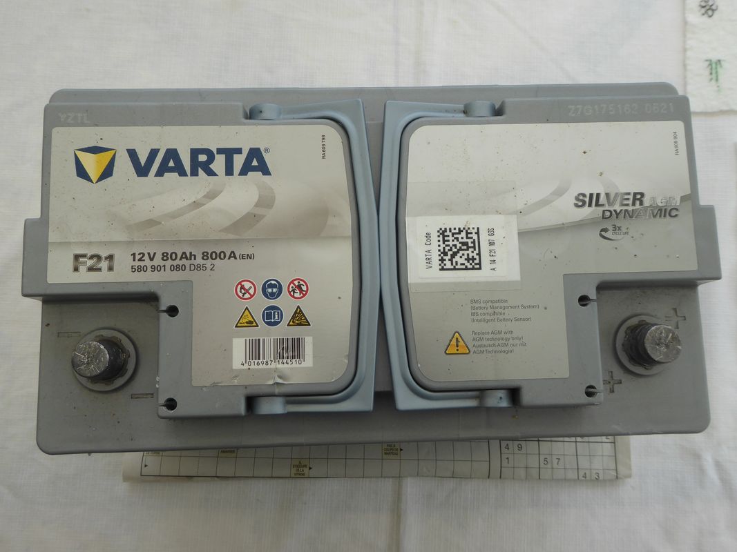 Batterie AGM Varta 80Ah 800A - Équipement auto
