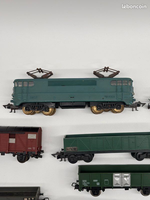 4 Rails Flexibles Jouef HO 1m - Circuit Train Vintage Modélisme Ferroviaire, 2 Rails, France