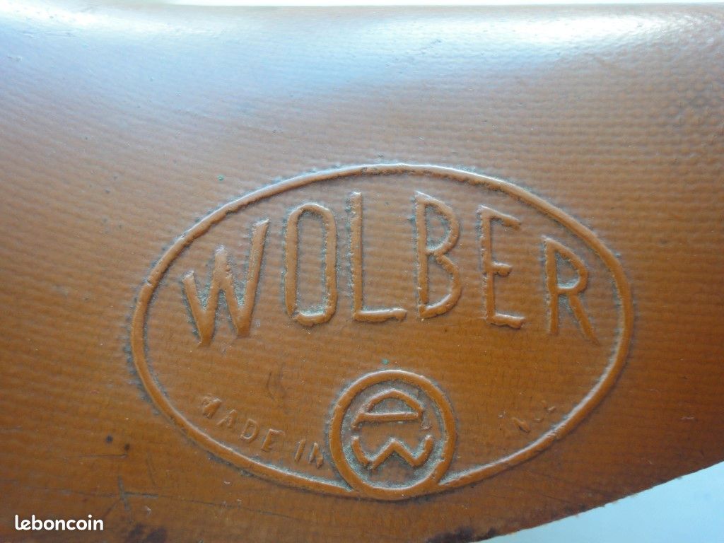 Selle De Vélo Ancienne Wolber "Procéder Ideal" En Cuir - Occasion Fonctionnelle
