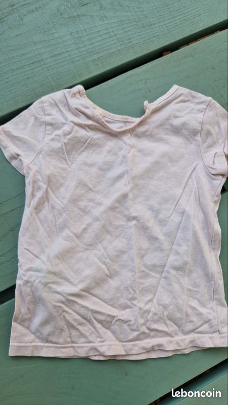Joli T-shirt 2 ans fille motif oiseau (image 2)