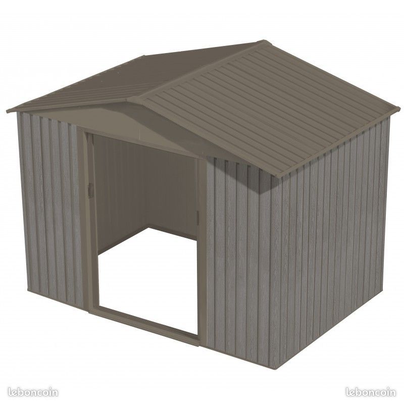Abri de jardin métal 4,70m² imitation bois abri métal abri jardin métallique (image 3)