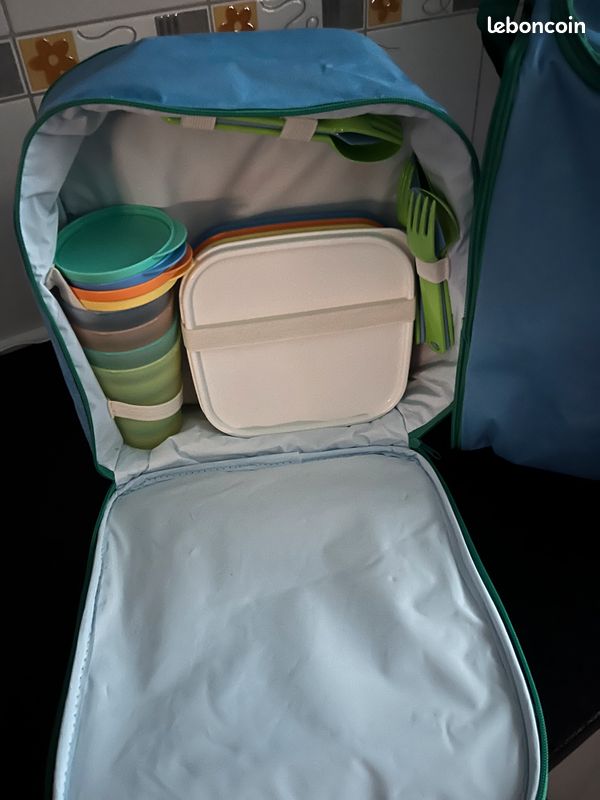 Sac à Lunch Tupperware Bleu - Écologique - Neuf - Unisexe