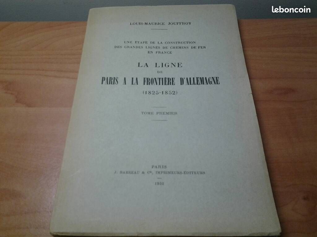 Chemin de fer France /Allemagne 1932 Jouffroy (image 2)