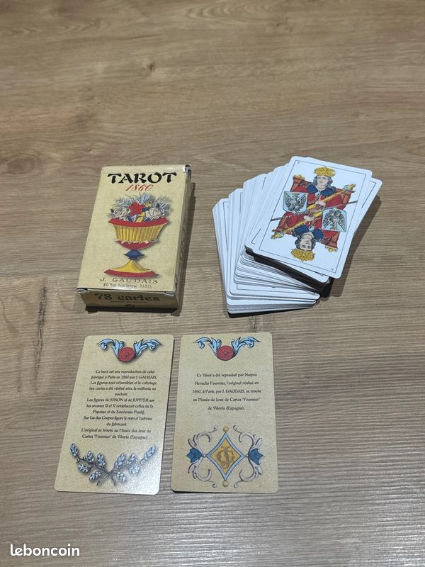 Ancien Jeu De Cartes La Vache / Tarot J. David à Paris - XIXe Vers 1900 - Rare