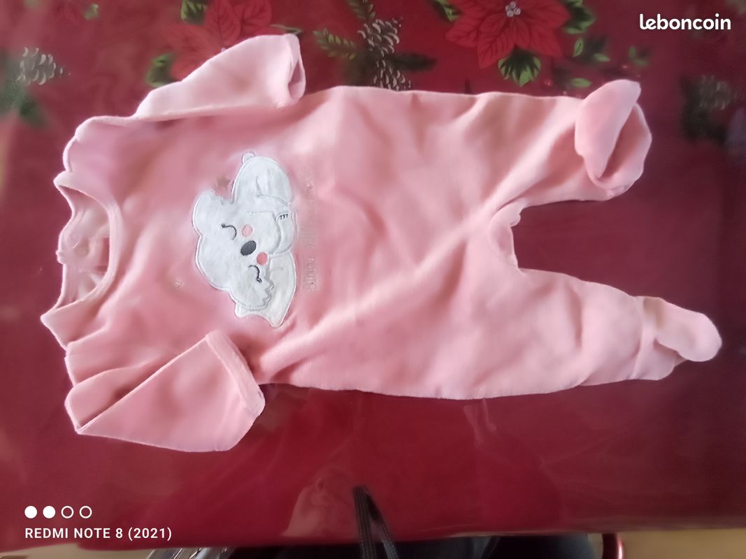 Pyjama velours 1 mois (image 1)