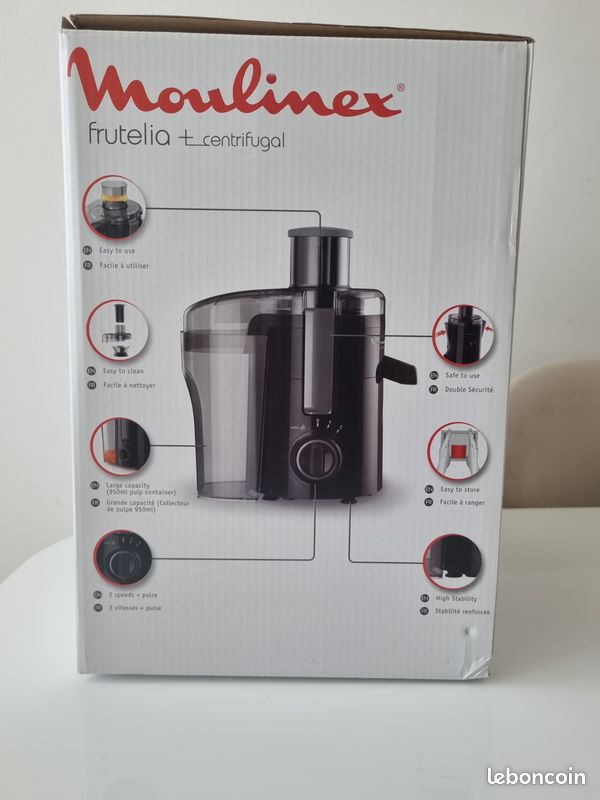 Centrifugeuse frutelia + Moulinex (neuve) (image 2)