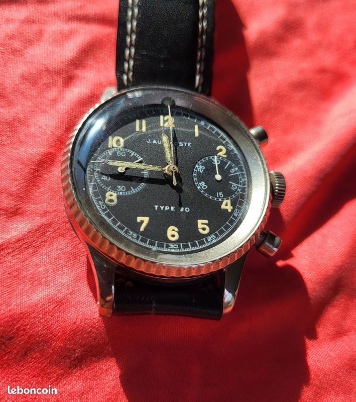 Chronographe Auricoste Type 20 militaire 1955 Montres Bijoux