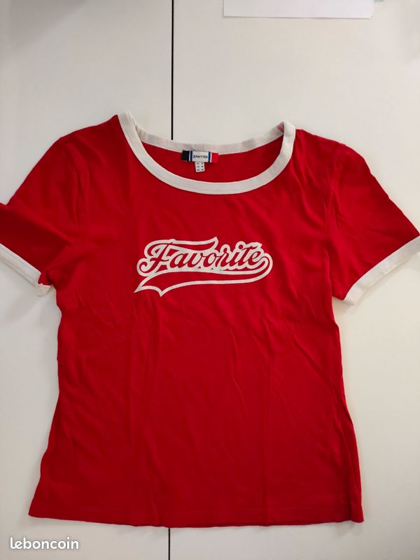 T-shirt Jennyfer Jaune - Taille M - En Très Bon état