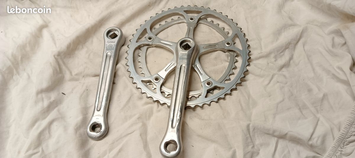 Pédalier Vélo Vintage Stronglight 106 170 – Ancien, Origine France, Compatible Peugeot/Campagnolo