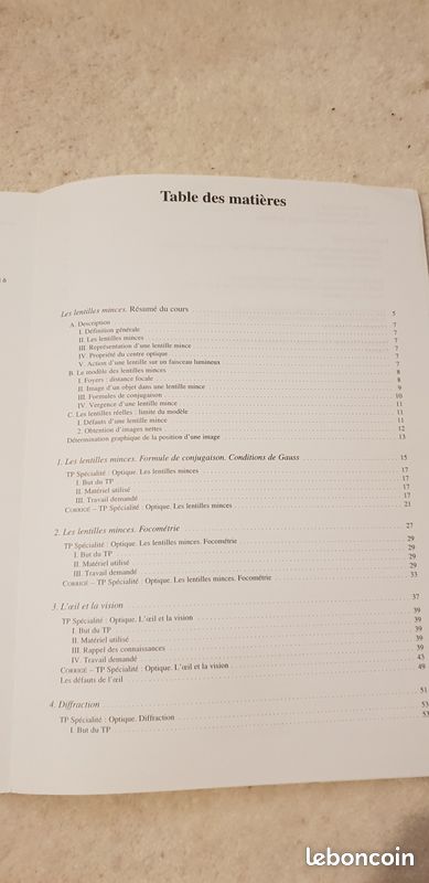 TERMINALE Enseignement de spécialité OPTIQUE Formation des images (image 3)