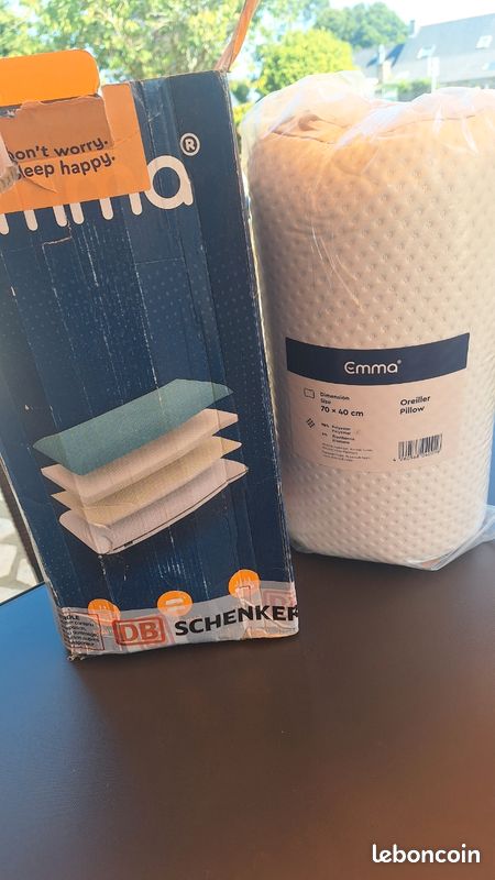Oreiller Emma 70 × 40 cm neuf (image 2)