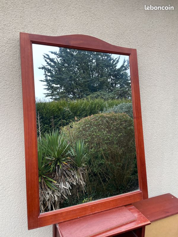 Miroir salle de bain en bois (image 1)