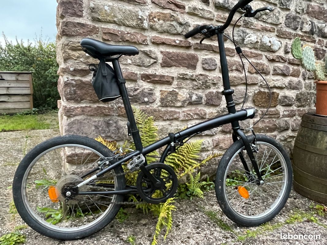 Bici Elettrica Pieghevole Bicicletta Btwin Nera Biciclette