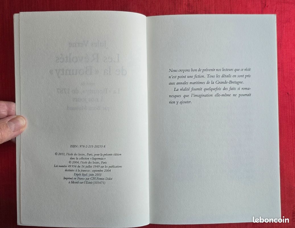 Les révoltés de la Bounty, de Jules Verne. Neuf (image 7)
