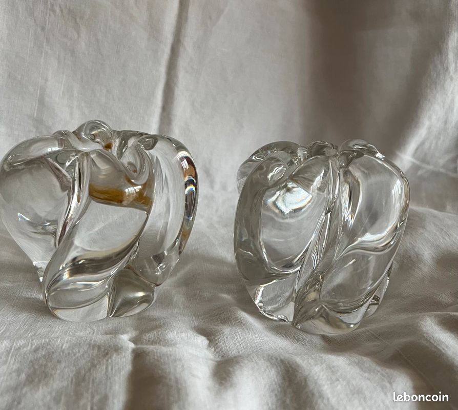 Bougeoirs en cristal de Sèvres (image 1)