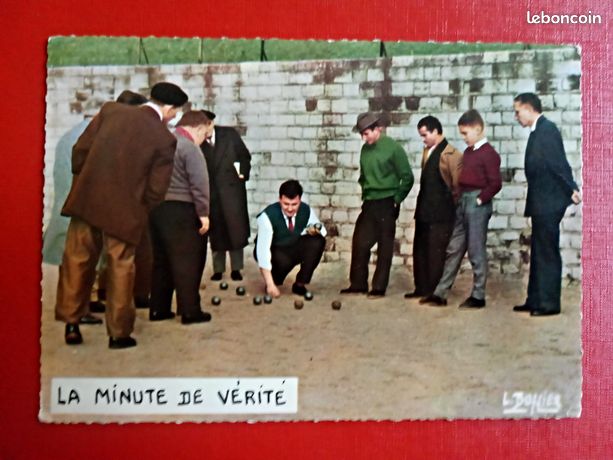 PHOTO ANCIENNE - Vintage Snapshot -Sport Pétanque Jeu Boules Loisirs