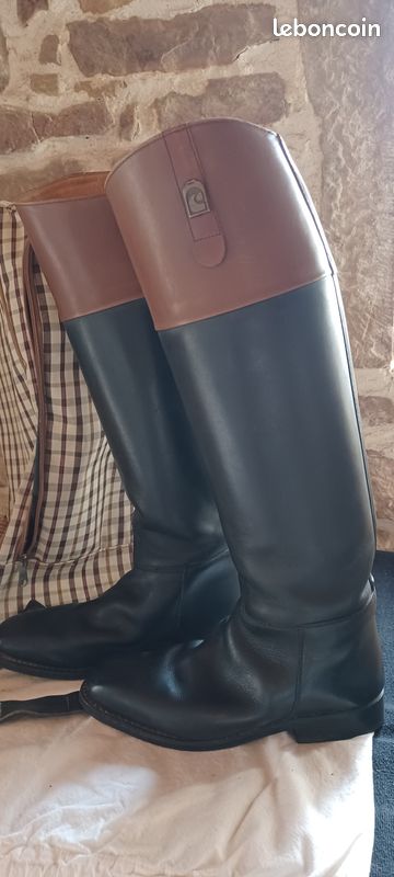 Bottes D'équitation Femme Cavallo En Cuir Allemand - Très Bon état - Avec Sac
