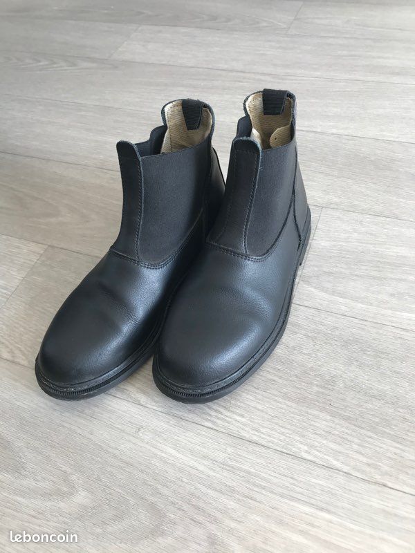 Chaussure boots cheval équitation T 34 décathlon (image 1)