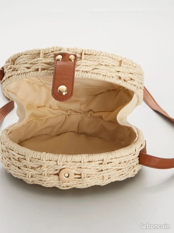 Basket Sac En Paille Rond Kiabi Sac Bandouli Sac Osier Kiabi Kiabi