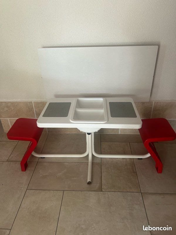 Table de jeux enfants legos playmobiles VINTAGE (image 1)