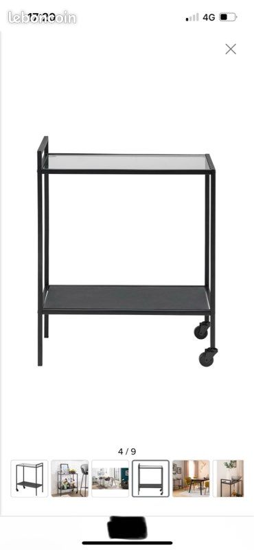 Desserte Console étagère verre multi-usage (image 3)
