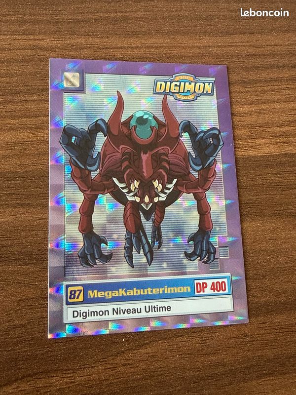 Carte Digimon Weregarurumon Holo 1999, Bandai, édition Française, U7 Sur 8