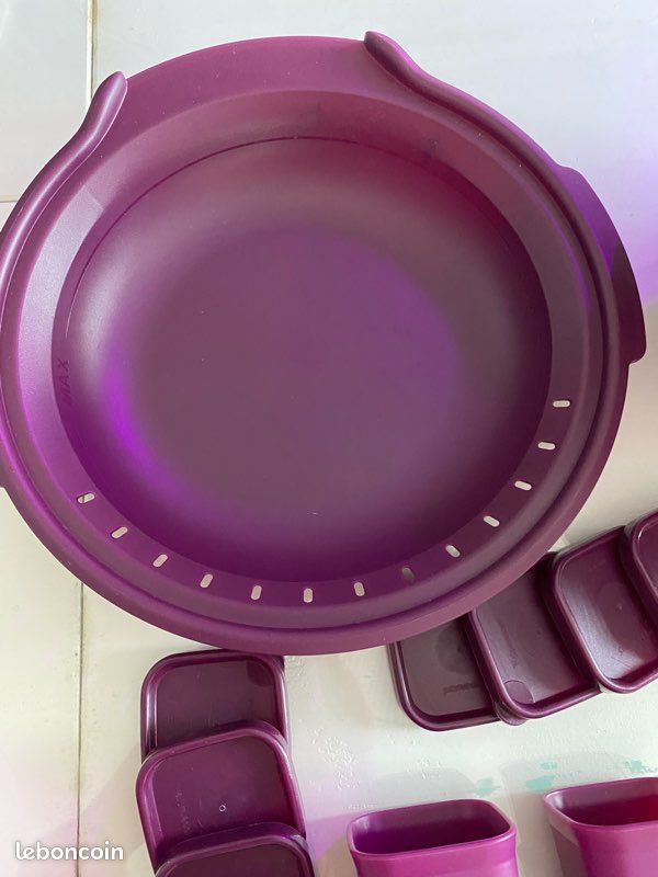 Tupperware Micro Vap' violet complet avec livre et livret de recettes -  Arts de la table