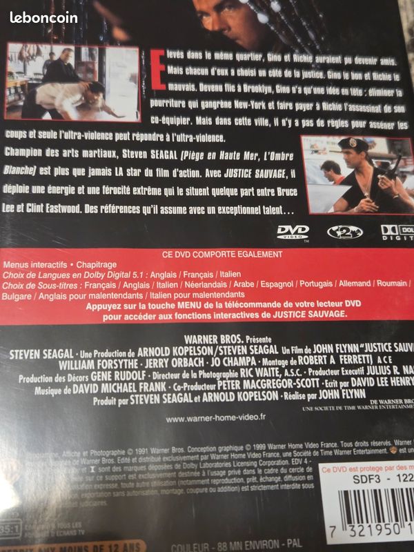Trilogie culte Vintage steven Seagal dvd (image 8)