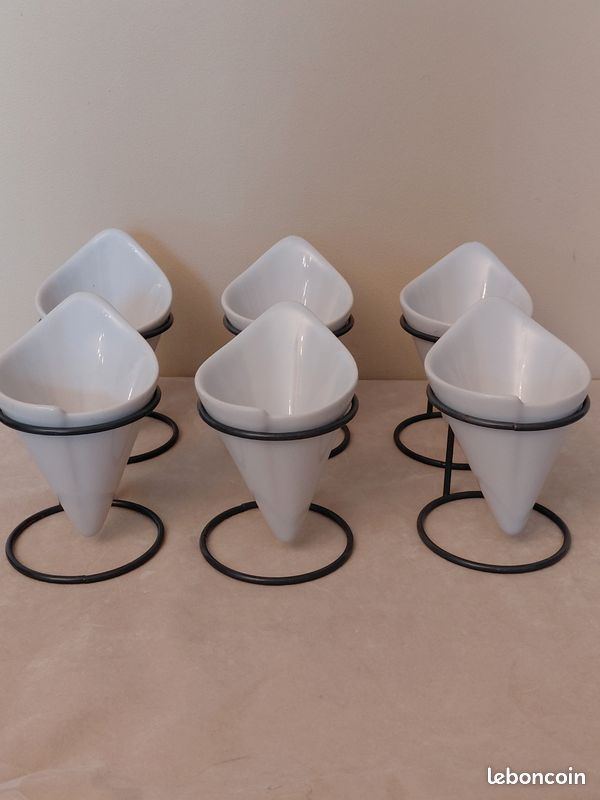 Lot de 6 Cornets de présentation avec support (image 1)