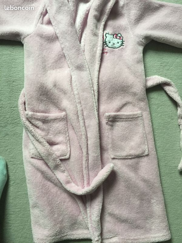 Peignoir robe de chambre hello kitty 8 ans (image 3)