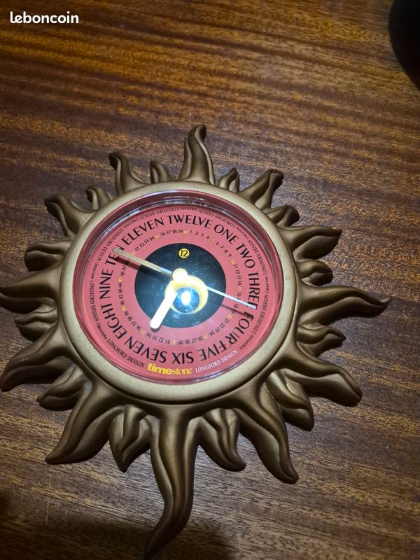Horloge Vintage "Sunburst" - Timestone Longford Design - Années 90 (image 1)