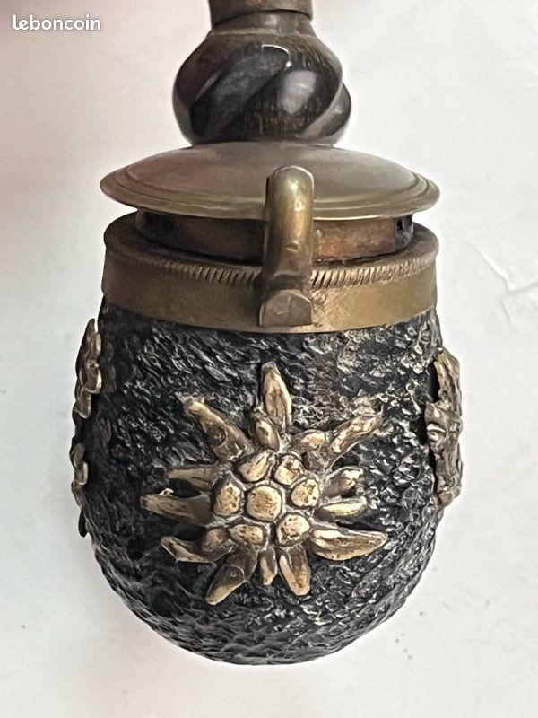 Ancienne pipe suisse BRIAR avec couvercle (image 3)