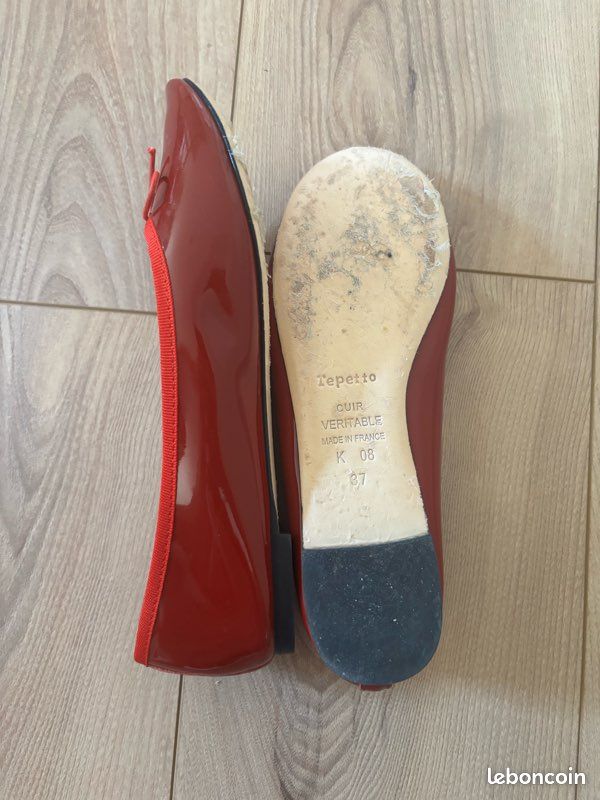 Ballerines Repetto rouges vernis (image 3)