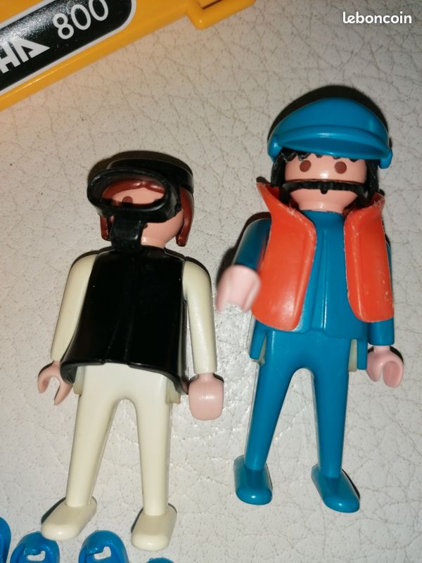 Figurine Playmobil Vintage 1984 - Capitaine Et Zodiac Du Set 3479 City Life