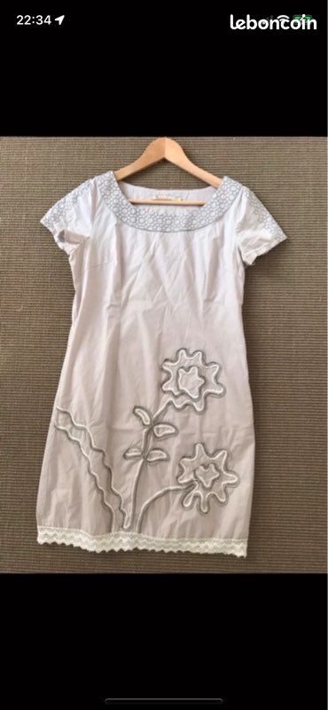 Robe été Sophyline T38 gris Clair très bon état (image 1)