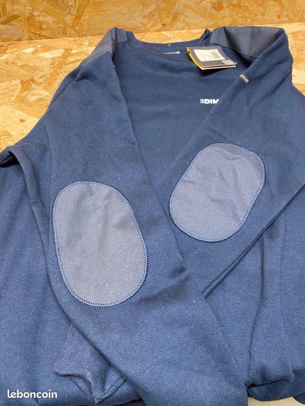 Lot de 10 sweats Taille XXL professionnels DELTAPLUS OLINO – neufs – renforts coudes – logotés – à refloquer (image 3)