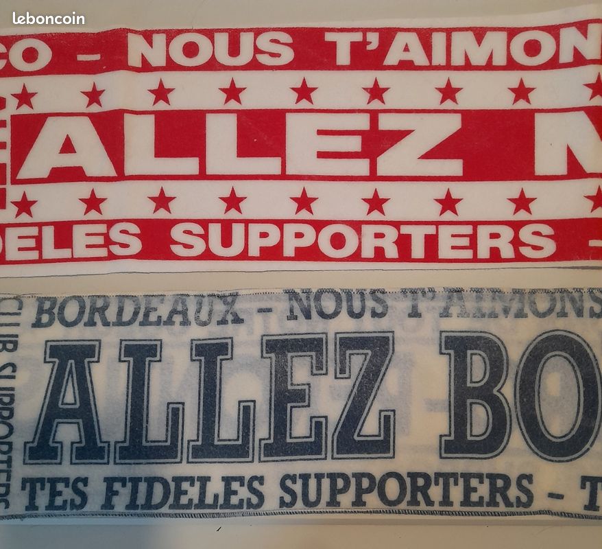Lot De 4 écharpes Supporter De Football - ASSE, Bordeaux, Chauvigny, FIFA Cup