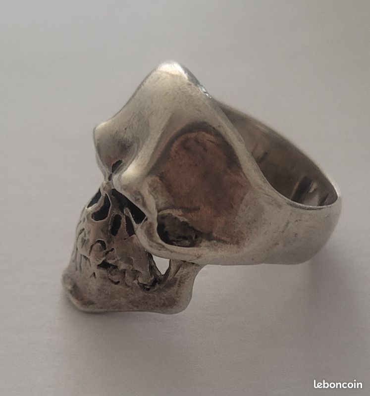 Bague argent 925,20g,tête de mort (image 4)