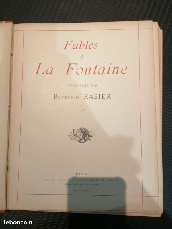 Fables de la Fontaine illustrées par Benjamin Rabier deuxième partie (image 4)