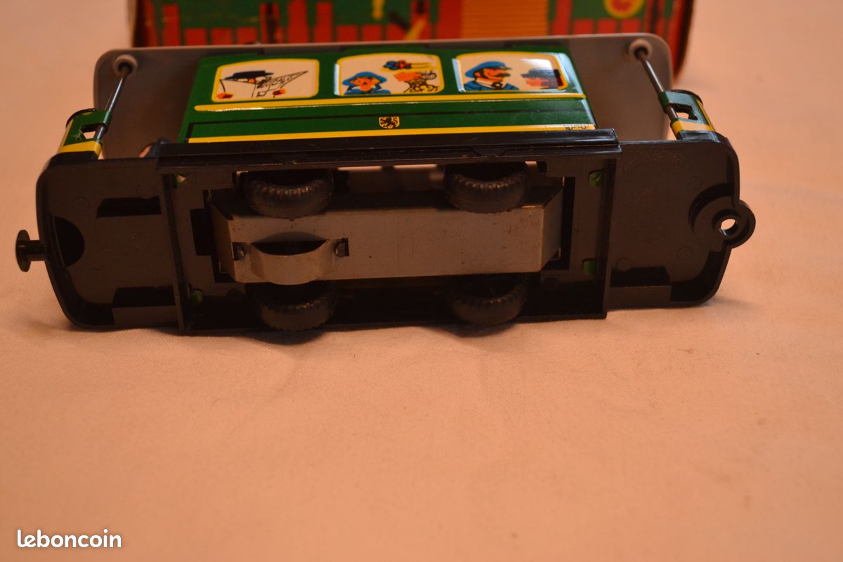 TRAM / TRAIN Wagon Trolley Trambino Ref 2125 Gelb Vintage Jouet Ancien En Metal EUR 129,90 - FR