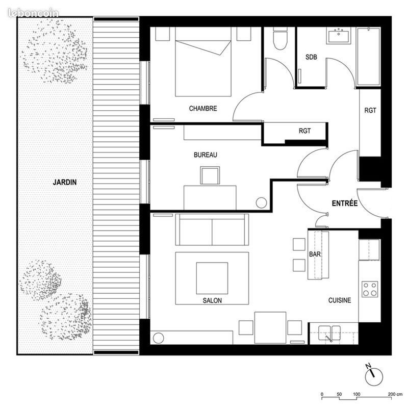 Appartement a louer maurepas - 3 pièce(s) - 59 m2 - Surfyn